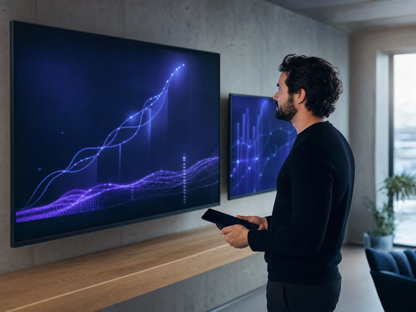 A performance marketer reviewing live campaign results across channels