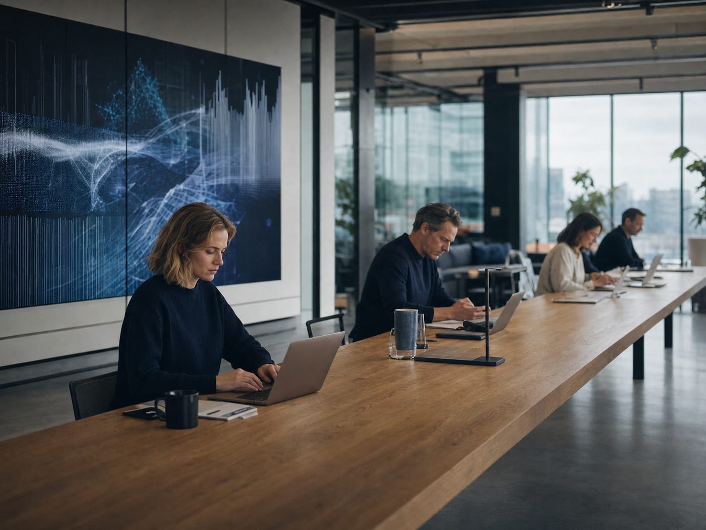 Business meeting and strategy discussion